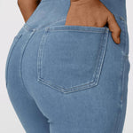 Calça Jeans de Cintura Alta Femme