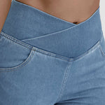 Calça Jeans de Cintura Alta Femme