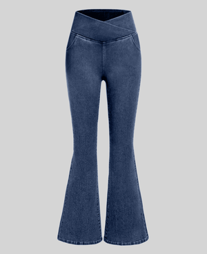 Calça Jeans de Cintura Alta Femme