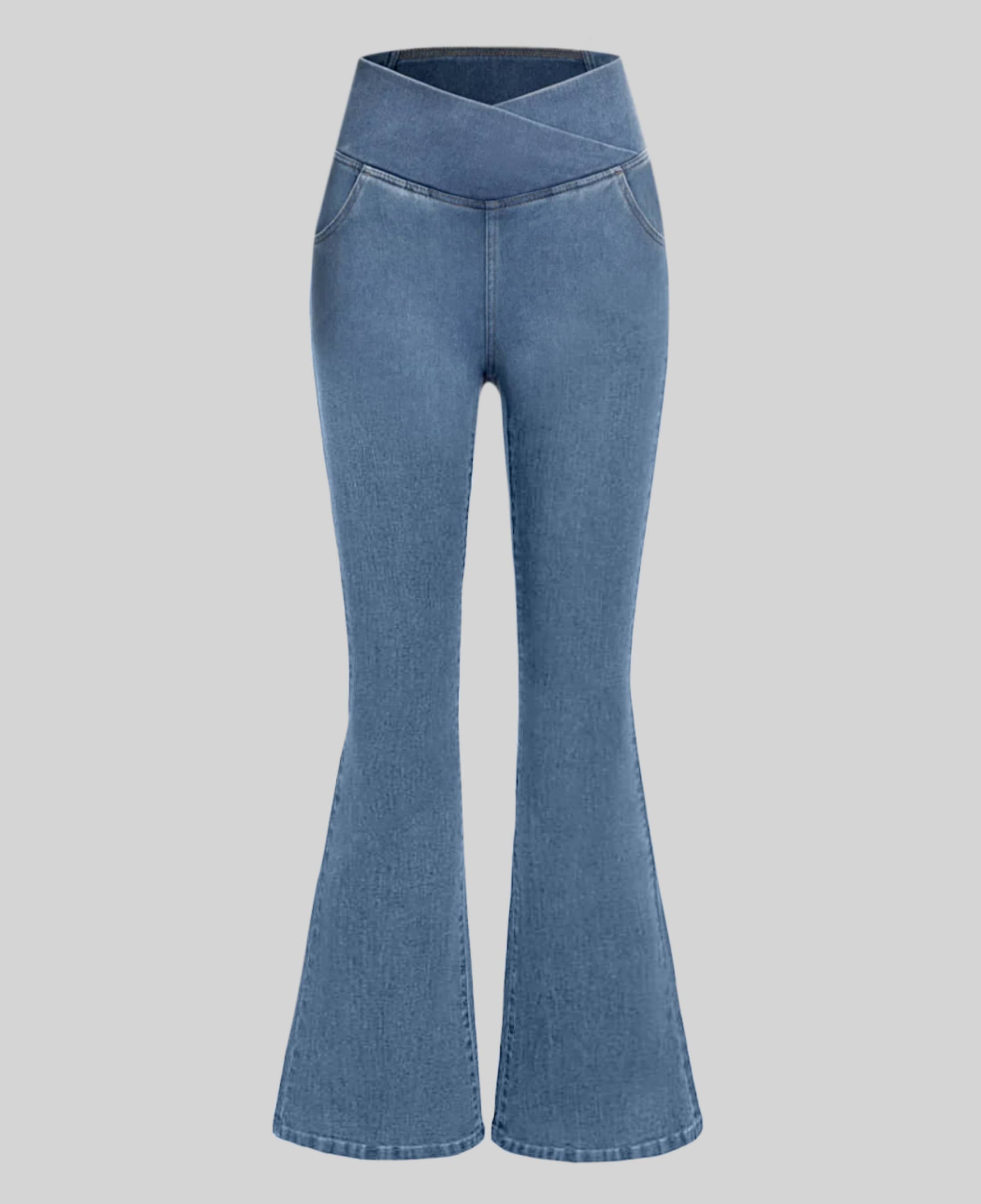 Calça Jeans de Cintura Alta Femme