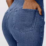 Calça Jeans de Cintura Alta Femme