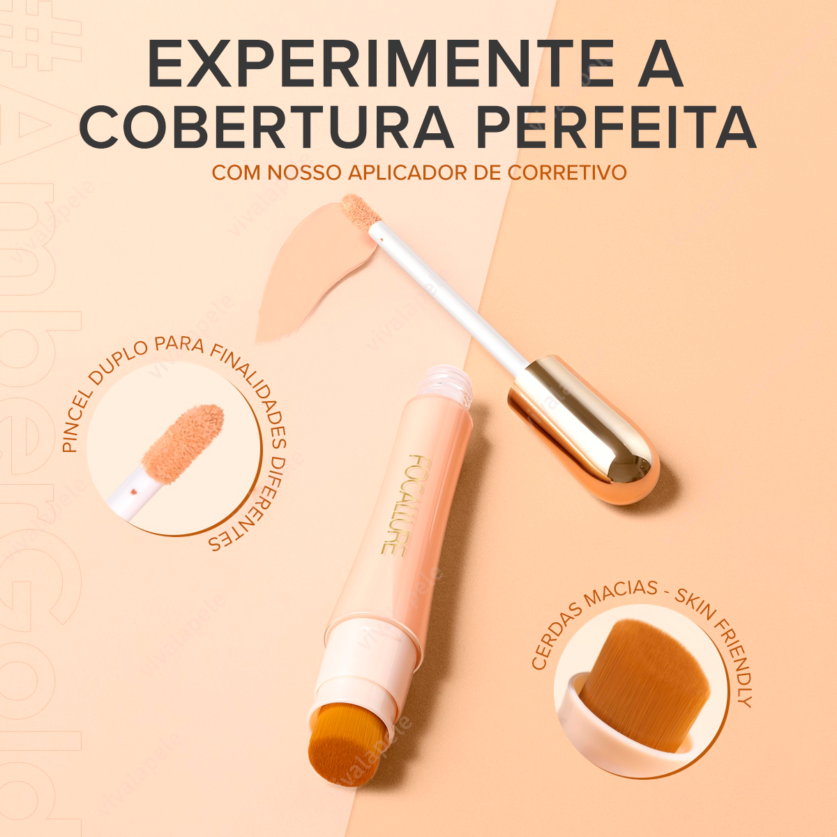 Corretivo Focallure 2 em 1 - Anti Manchas e Rejuvenescedora (50% DE DESCONTO)