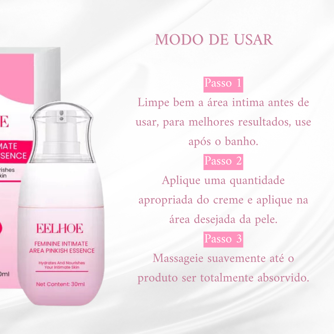 Creme Clareador Purer™ Essência Rosada Clareadora de Área Íntima Feminina