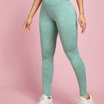 SHEIN PETITE Simples Desportivo Leggings Femininas - viya-stores