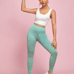 SHEIN PETITE Simples Desportivo Leggings Femininas - viya-stores