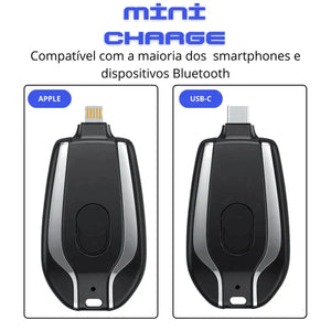 Mini chaveiro carregador portátil USB