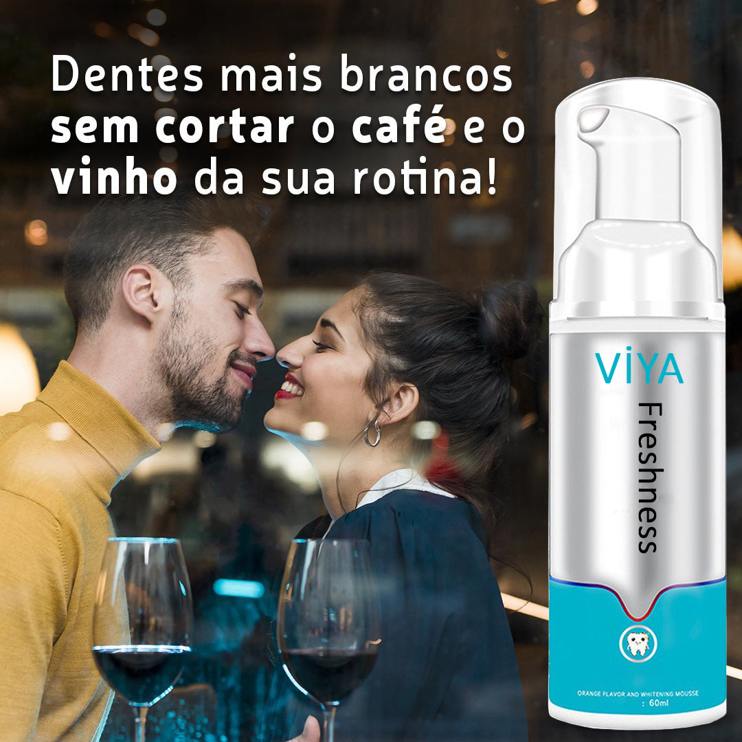 Mousse Dental Clareador e Refrescante - Viya Freshness - viya-stores