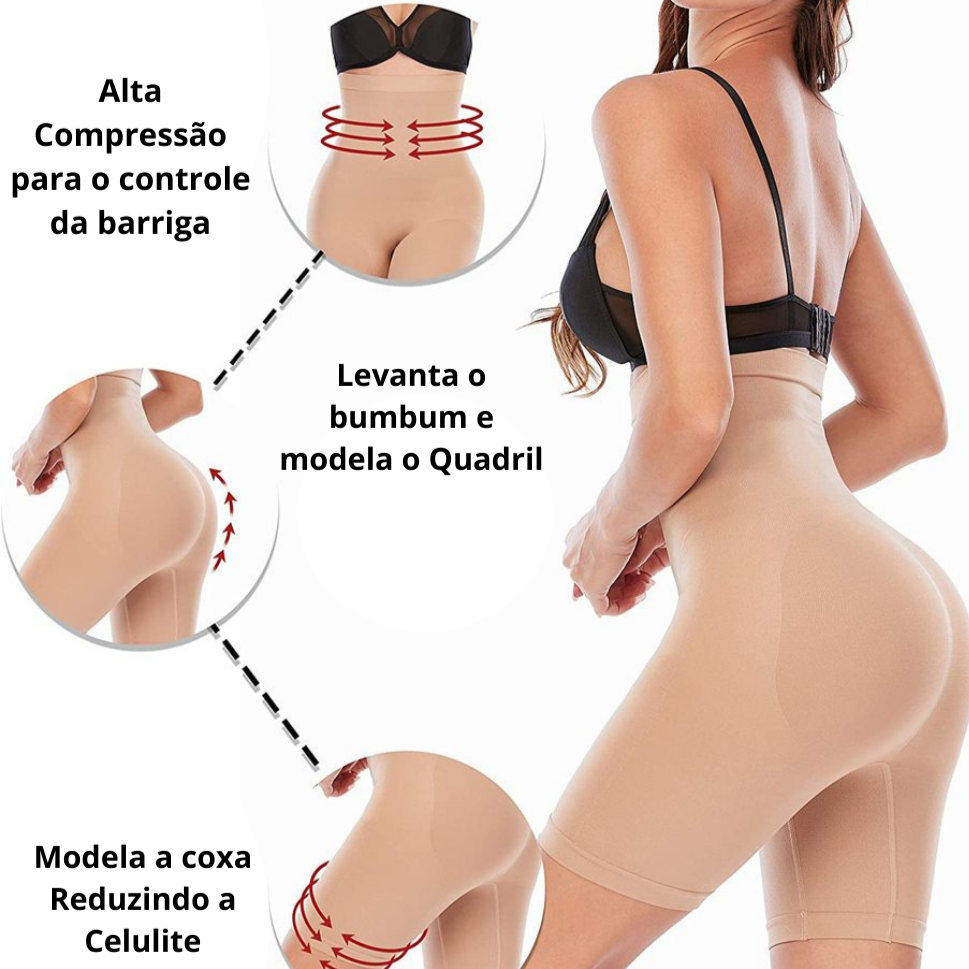 Cinta Modeladora Slim Control Giraffenine, Modele, Afine e Reduza Medidas da Cintura e Quadril - viya-stores