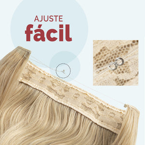 Aplique de Cabelo Fio Invisível e Fibras Idênticas ao Natural – Jolie