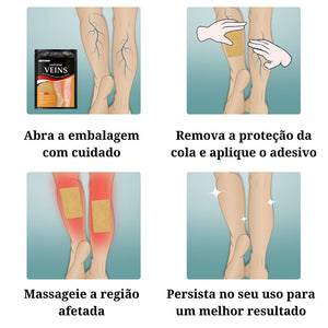 Adesivo removedor de Varizes – Varicose Veins - viya-stores