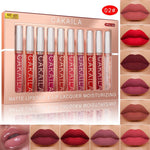 Batom Líquido Matte Cakaila - Longa Duração - Kit 10 unidades - Lip Gloss - viya-stores