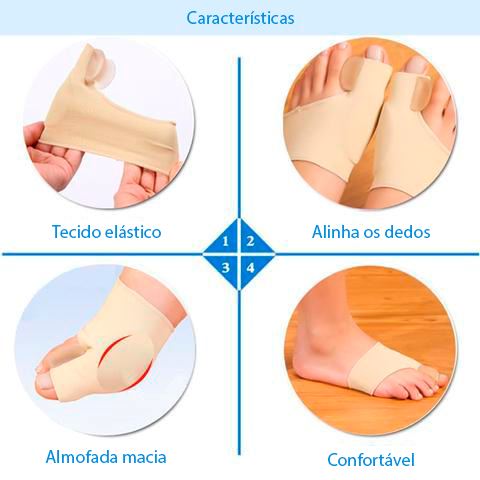 Corretor Ortopédico Para Joanete - Par de Meias Corretivas Para Joanete Com Separador De Silicone - viya-stores