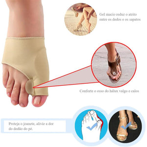 Corretor Ortopédico Para Joanete - Par de Meias Corretivas Para Joanete Com Separador De Silicone - viya-stores