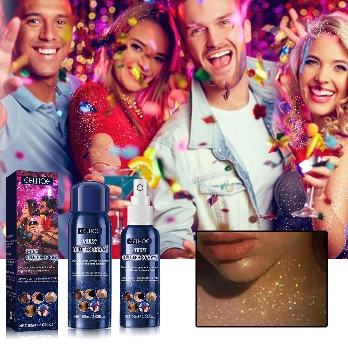 Glitter Iluminador Corporal e Capilar – Let It Shine