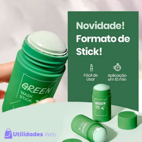 Green Mask Stick - Máscara Purificante de Chá Verde para Cravos e Poros Dilatados - Revitalizante - Anti Acne - viya-stores