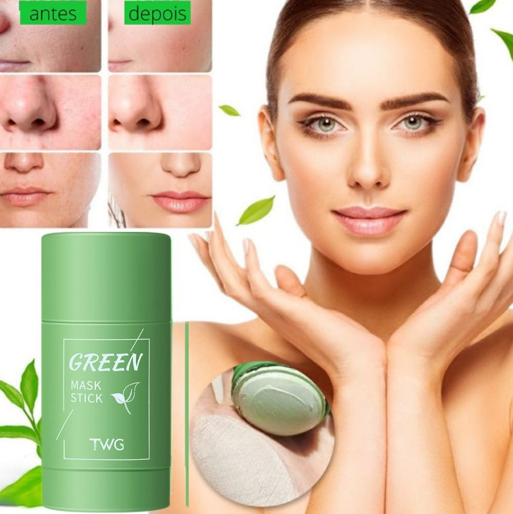 Green Mask Stick - Máscara Purificante de Chá Verde para Cravos e Poros Dilatados - Revitalizante - Anti Acne - viya-stores