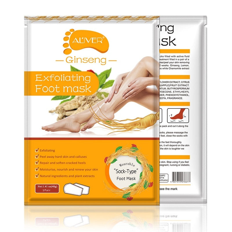 Foot Peeling Mask - Máscara Peeling Esfoliante Para Pés - 1 Par - Meia Esfoliante Para Pés - viya-stores