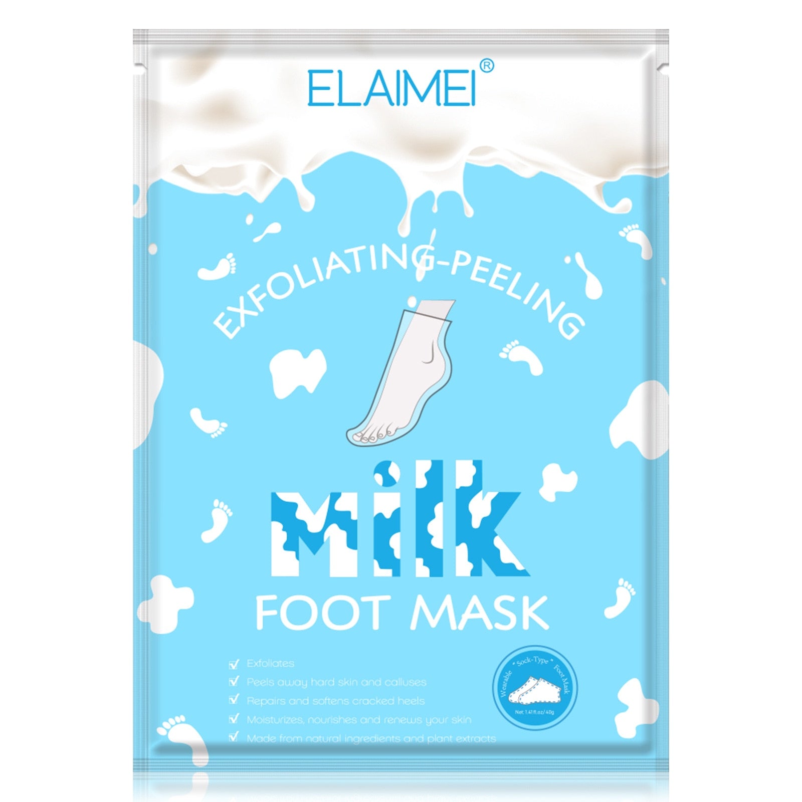 Foot Peeling Mask - Máscara Peeling Esfoliante Para Pés - 1 Par - Meia Esfoliante Para Pés - viya-stores