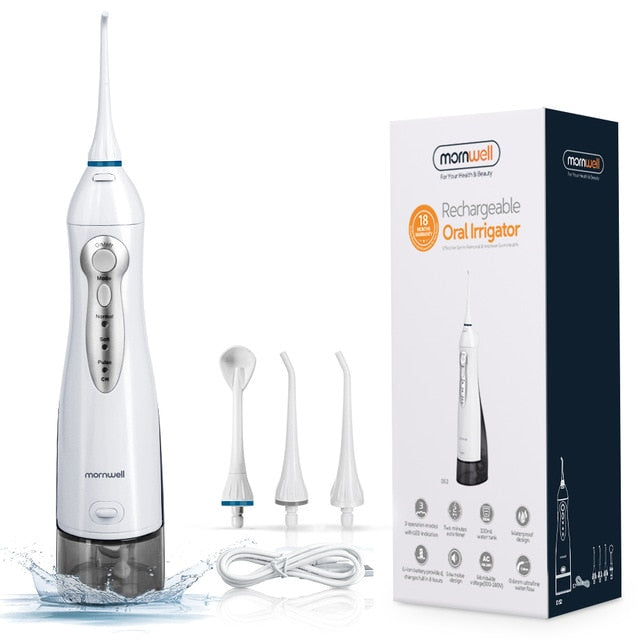 Irrigador Oral portátil 300ml USB recarregável - viya-stores